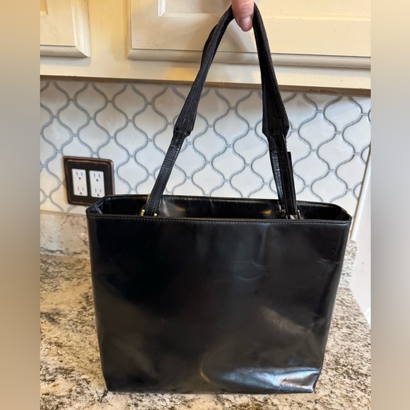 Prada Black Leather Tote Bag - Picture 3 of 12